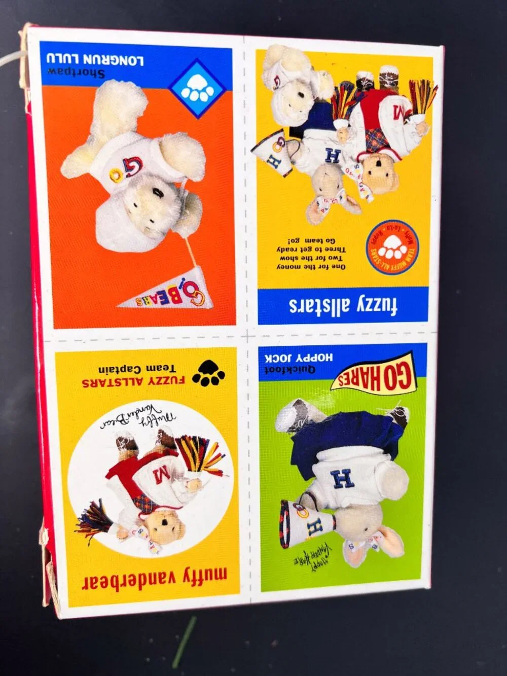 1996 MUFFY VANDERBEAR GO GO FUR IT! CHEERLEADER MEGAPHONE PENNANT POM POMS NOS